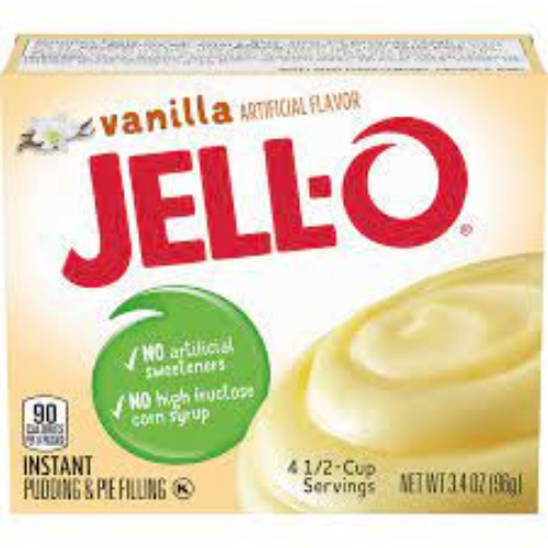 Jello Instant Vanilla Pudding 3.4oz…
