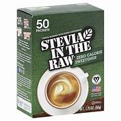 Stevia In The Raw, Zero Cal. Sweetener, GF 50Ct Packets…