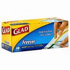 GLAD FLEX’SEAL STORAGE GALLON BAGS  40 CT…