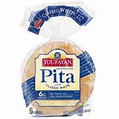 Toufayan Plain Pita Bread 12oz