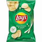 LAY’S SOUR CREAM & ONION CHIPS 8OZ…