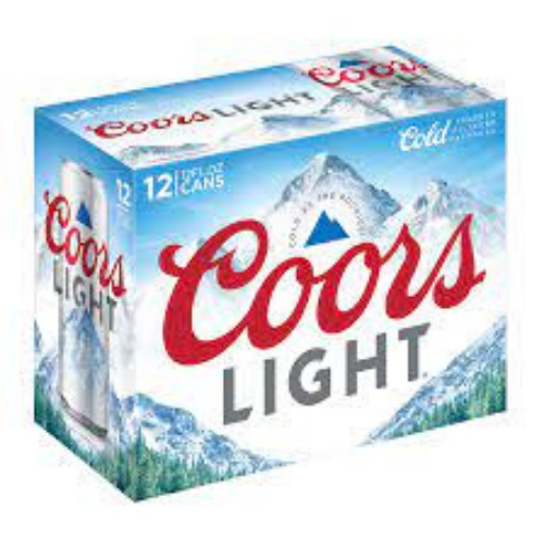 COORS LIGHT BEER 12 CAN