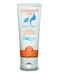 CARIBBEAN SOL-NATURAL SUNSCREEN FACES ONLY,20 SPF, REEF FRIENDLY 4OZ…