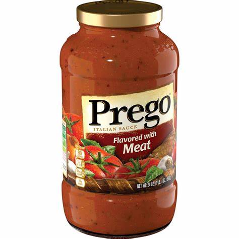 Prego Flavored with Meat Sauce 24oz…