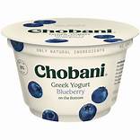 Chobani Greek Blueberry Yogurt 5.3oz…