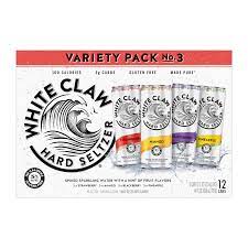 WHITE CLAW VARIETY PACK HARD SELTZER #3 12OZ-12PK CAN…