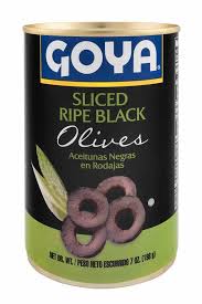 GOYA SLICED RIPE OLIVES BLACK 5 3/4OZ…