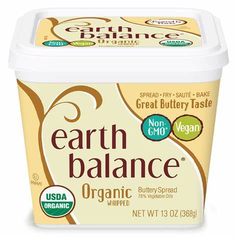 EARTH BALANCE ORGANIC WHIPPED BUTTER SPREAD 15OZ…